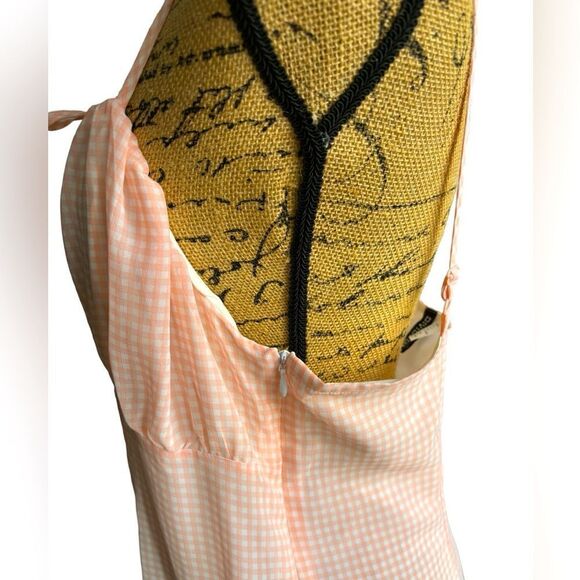 H&M Divided Pink Chiffon Babydoll Slip Dress Size Large NWOT 4 0444 - Picture 7 of 11